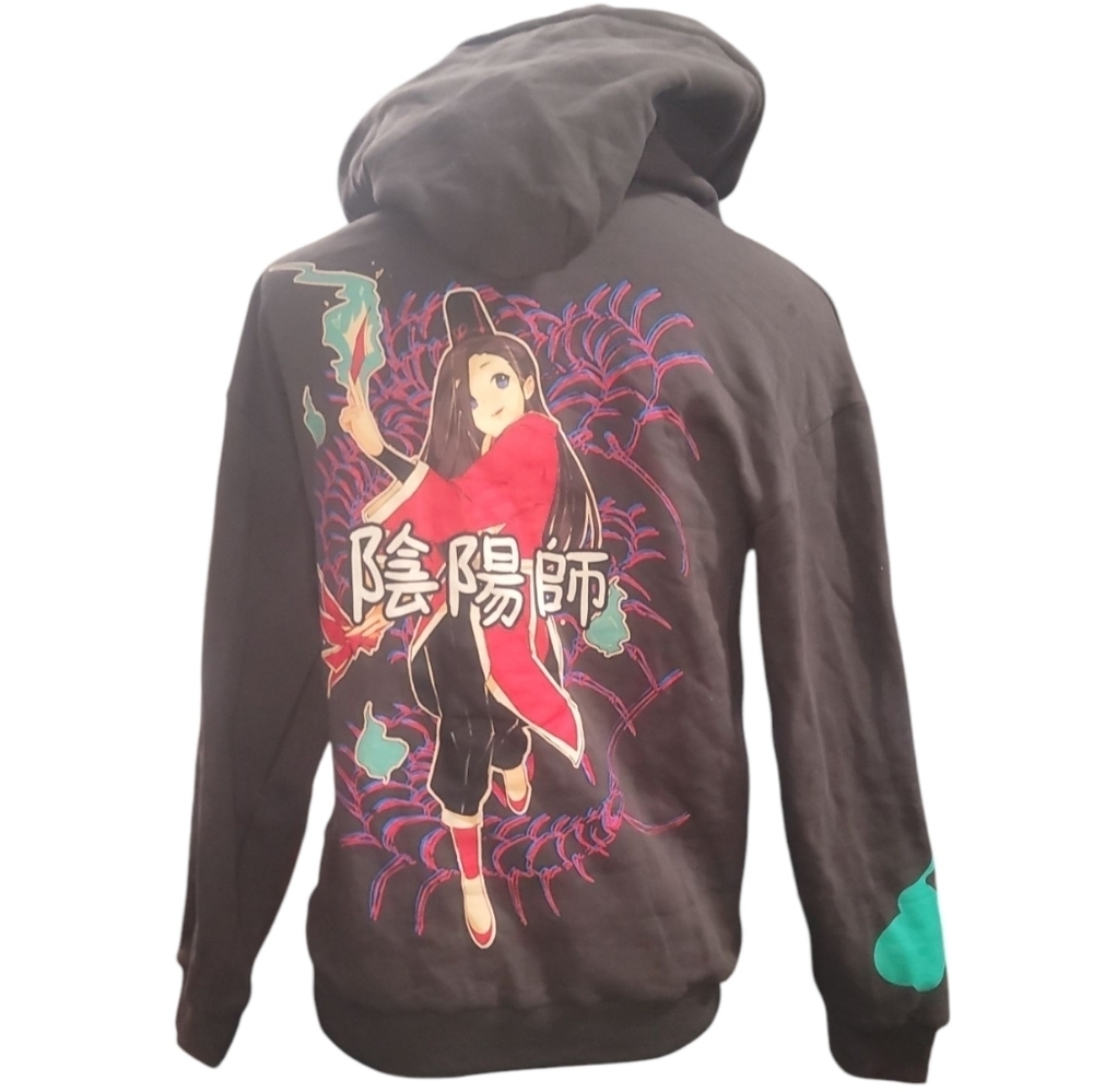 ohmonan erotipop Anime Exorcist gray red zip up hoodie hooded sweatshirt jacket